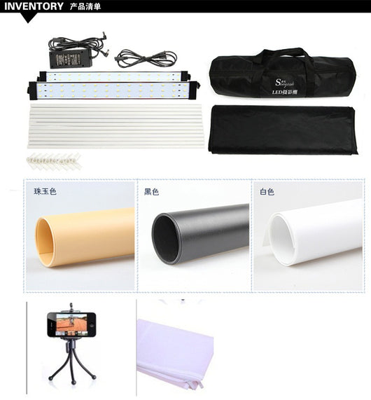 Caja de Luz LED Studio 60cm - Kit Fotográfico Profesional Portátil - Image 3