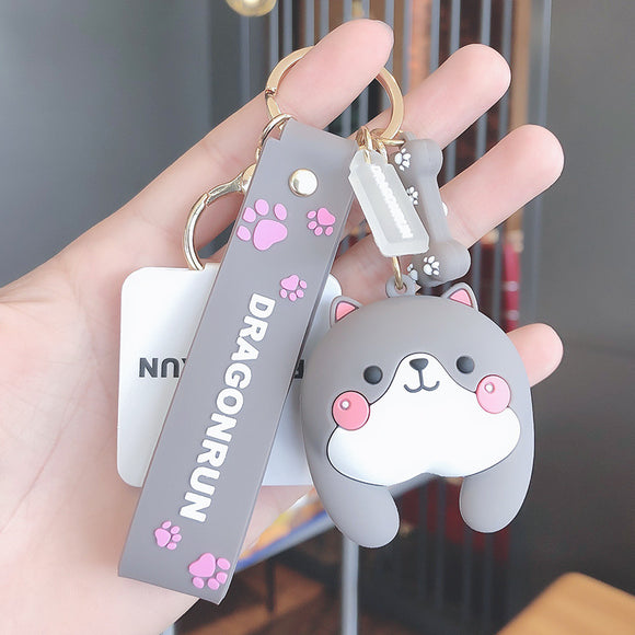 Llavero Adorable Perro Corgi con Diseño Divertido