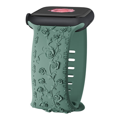Correa de Reloj de Silicona con Diseño en Relieve Rosa - Image 17