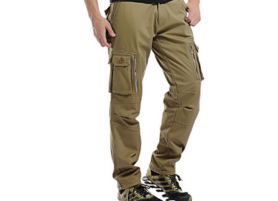 Pantalones de Trabajo Casual para Hombre con Bolsillos Funcionales - Invierno - Image 4