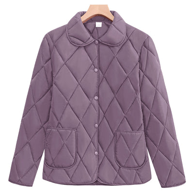 Chaqueta Acolchada Suelta de Algodón para Mujer - Diseño Ligero y Moderno - Image 7
