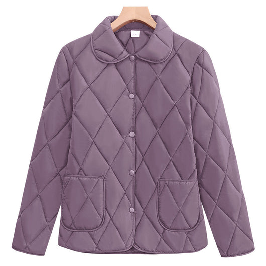 Chaqueta Acolchada Suelta de Algodón para Mujer - Diseño Ligero y Moderno - Image 7
