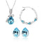Conjunto de Joyería en Aleación: Collar, Aretes y Pulsera