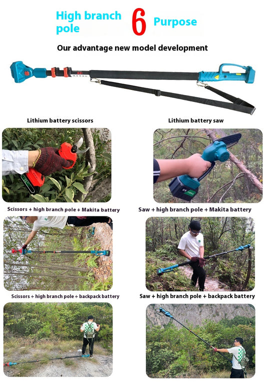 Sierra Eléctrica Inalámbrica con Batería de Litio para Jardín y Poda - Image 17