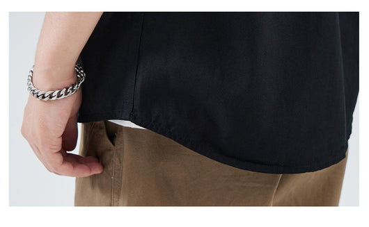 Camisa Suelta de Algodón Premium para Hombre - Image 18