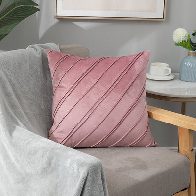 Funda de Almohada Cuadrille Terciopelo Suave para Sofá y Cama - Image 30