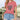 Women's Summer Short Sleeve T-Shirt Colorful Butterfly & Heart Print Casual Round Neck Top