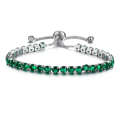 Pulsera de Cristal con Deslizador Ajustable - Joyería Chapada en Oro para Mujer - Image 15