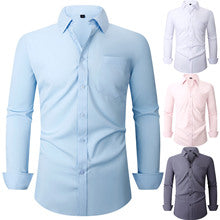 Camisa Elástica Cuatro Direcciones para Hombre - Manga Larga - Image 22