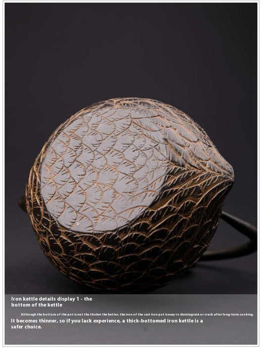 Tetera Artesanal Japonesa de Hierro Fundido con Patrón de Codorniz - Image 18