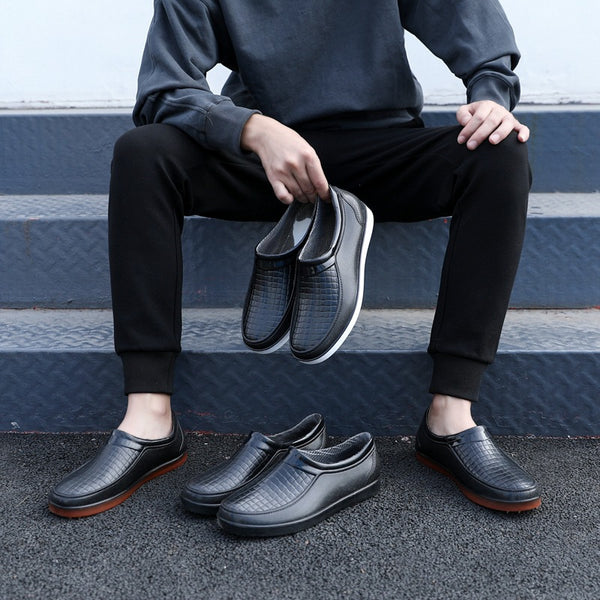 Botas Cortas Impermeables para Hombre con Suela Flexible