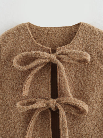 Chaleco de Lana con Moño Elegante - Colección Otoño Invierno - Image 20