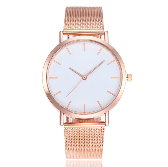 Reloj Sencillo con Correa de Malla de Aleación