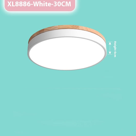 Lámpara de Techo LED Macaron Redonda para Dormitorio y Sala de Estar - Image 5