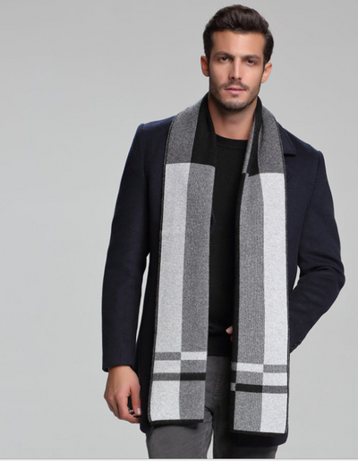 Bufanda de Cachemira para Hombre Otoño Invierno - Doble Faz Ejecutiva - Image 13