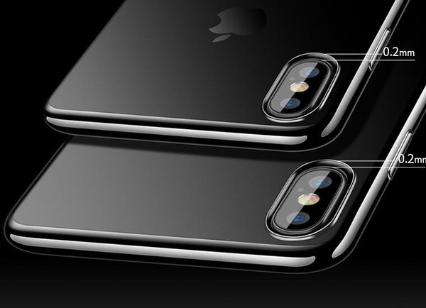 Funda Telefónica con Acabado Plateado Brillante