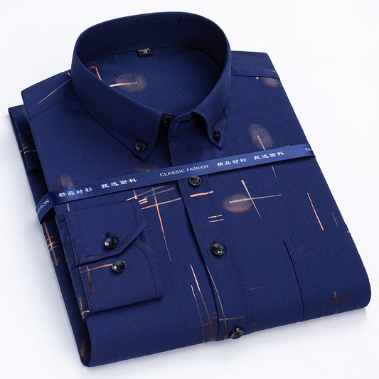 Camisa Casual de Manga Larga Delgada para Hombre