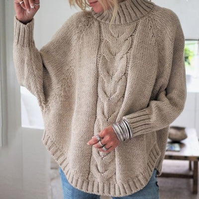 Suéter Suelto de Manga Murciélago para Otoño e Invierno - Image 5