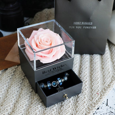 Caja de Joyero con Rosa Eterna - Regalo Perfecto para Amor y Ocasiones Especiales - Image 3