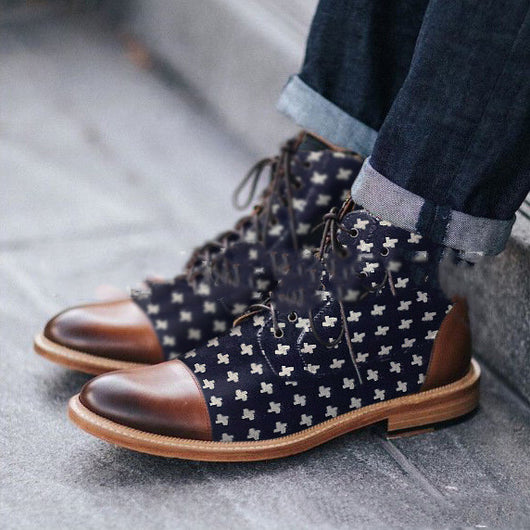 Botas Martin para Hombre Bordadas Tallas Grandes