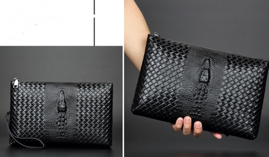 Bolso de Cuero Premium para Hombre - Cartera Clutch de Piel Genuina - Image 6