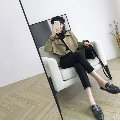 Chaqueta Corta Irregular Elegante Estilo Coreano - Manga Larga Delgada Otoño - Image 5