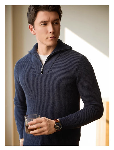 Suéter Texturizado Cálido para Hombre - Pullover de Descanso - Image 3
