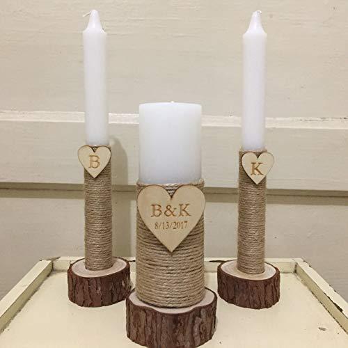 Portavelas de Madera para Bodas - Image 3