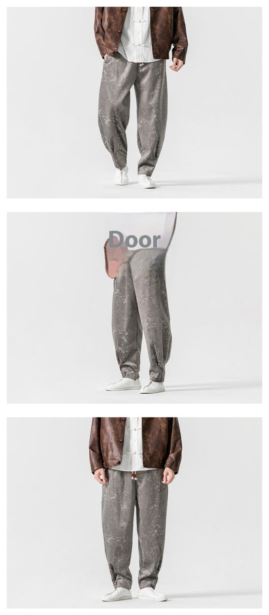 Pantalones de Chándal Gruesos Talla Grande Estilo Hanfu Mejorado - Image 7