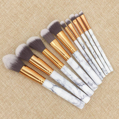 Set de 10 Brochas con Mango de Mármol - Image 2