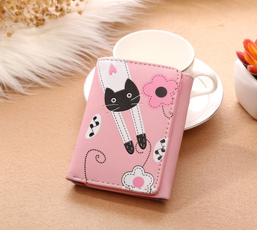 Billetera Compacta con Diseño de Gato Kawaii para Mujer - Image 4