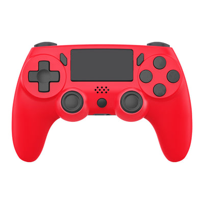 Red game controller with black buttons, D-pad, and dual analog sticks for P4 host gaming. - Image 9