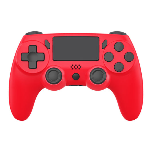 Red game controller with black buttons, D-pad, and dual analog sticks for P4 host gaming. - Image 9
