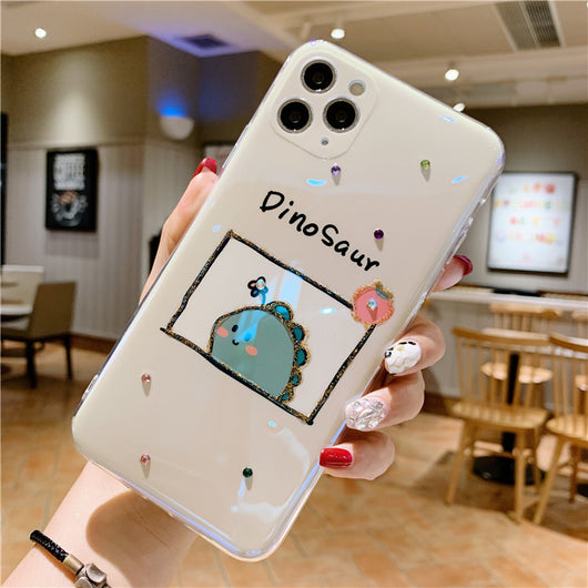 Funda Dinosaurio Brillante para Apple - Diseño Suave con Detalles Epóxicos - Image 10