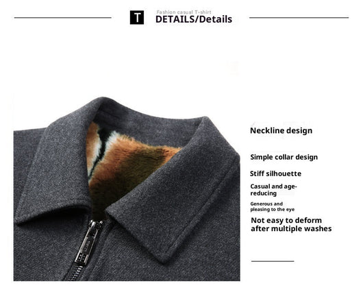 Chaqueta de Lana Corta para Hombre Otoño Invierno - Image 14