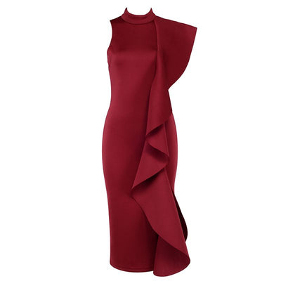 Vestido sin mangas con volantes y costuras decorativas - Image 17
