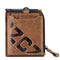 Billetera de Cuero Retro Crazy Cow para Hombre