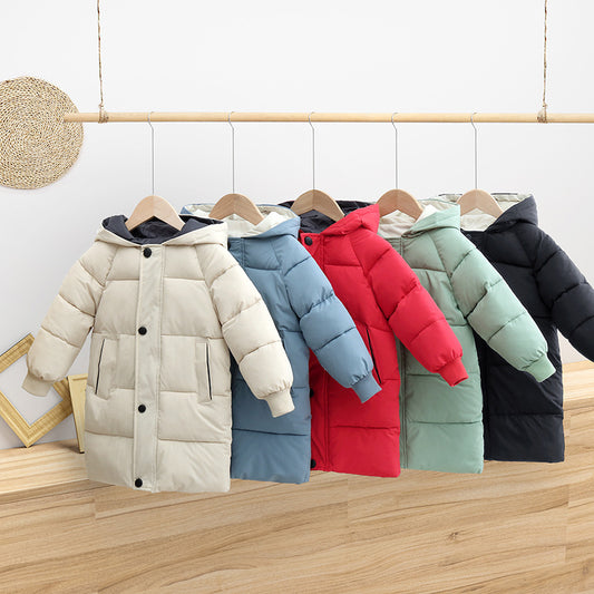 Chaqueta Acolchada de Plumón Infantil Larga