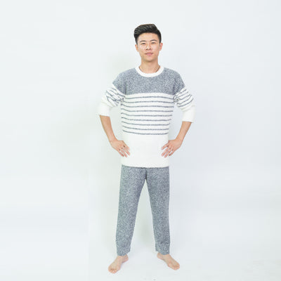 Pijamas de Hombre Rayas Suaves - Otoño e Invierno - Image 2