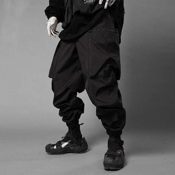 Pantalones Cargo Funcionales Holgados con Bolsillos Grandes para Hombre