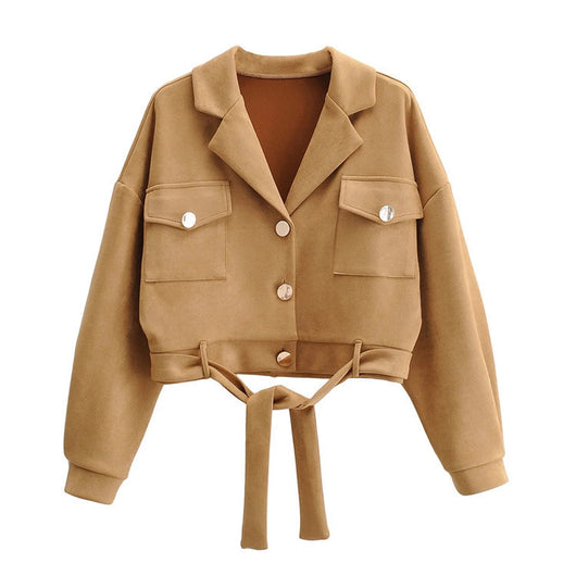 Chaqueta de Gamuza Velvet con Costuras Hipster Rock Street Style - Image 10