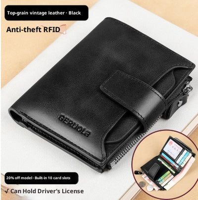 Cartera Corta para Hombre con Botón y Gran Capacidad - Image 9
