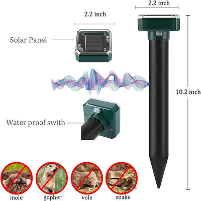 Repelente Solar Ultrasónico para Roedores con Iluminación de Patio - Image 3