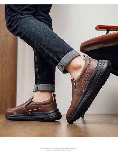 Zapatos de Cuero Ligero Premium para Hombre - Comodidad Casual Elegante - Image 19