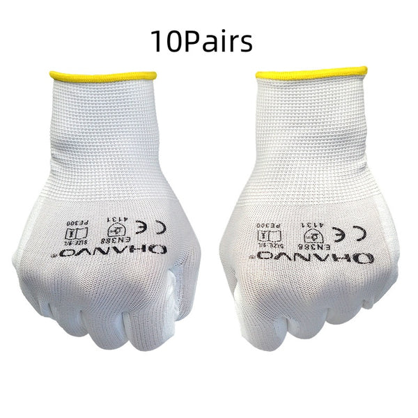 Guantes de Trabajo Recubiertos de PU - Resistentes, Transpirables y Flexibles - Image 5
