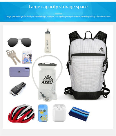 Mochila de Senderismo AZELA con Patrón Grid - Ligera y Transpirable para Trekking y Viajes - Image 14