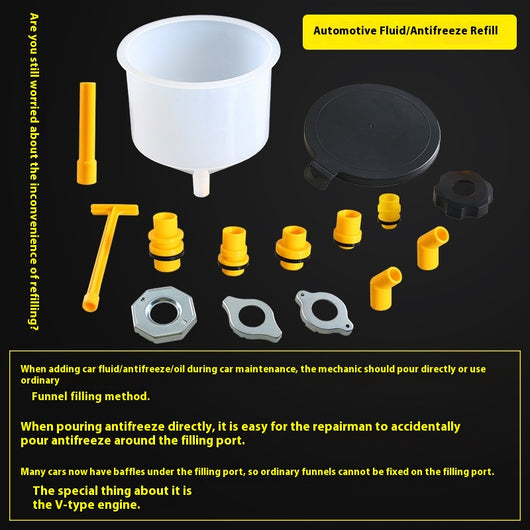 Set de 15 Embudos de Plástico para Refrigerante y Anticongelante - Image 13