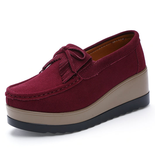 Zapatos Casuales para Mujer con Diseño de Moño y Plataforma Gruesa - Image 11