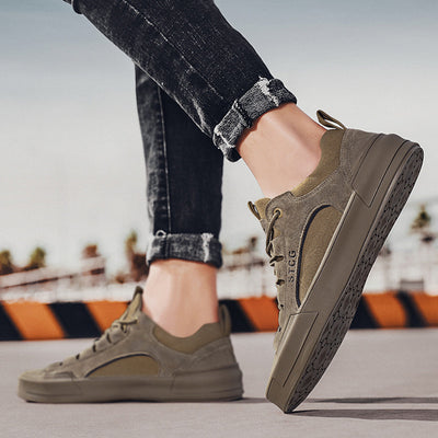 Zapatillas Deportivas Personalizadas Ligeras para Hombre - Diseño Bajo con Cordones - Image 4