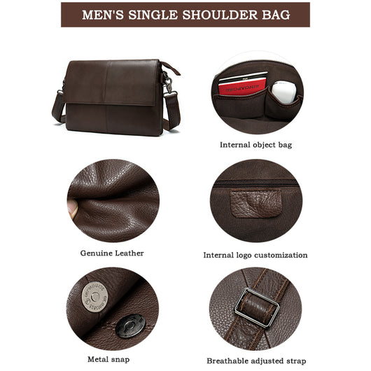 Bolso de Cuero para Negocios - Elegancia Profesional para Hombres - Image 2
